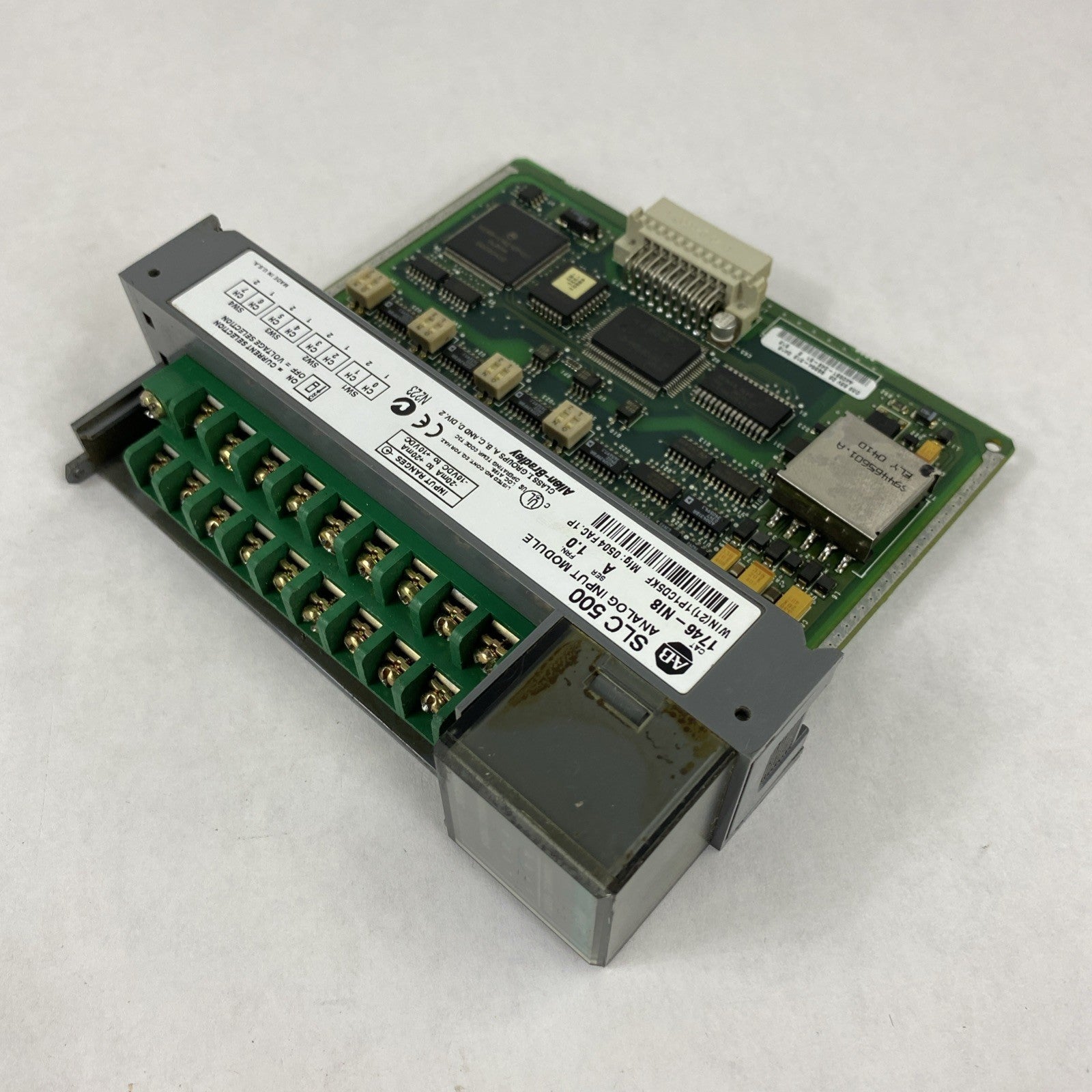 Allen-Bradley SLC500 Analog Input Module 1746-NI8 Ser. A FRN 1.0 - Untested0