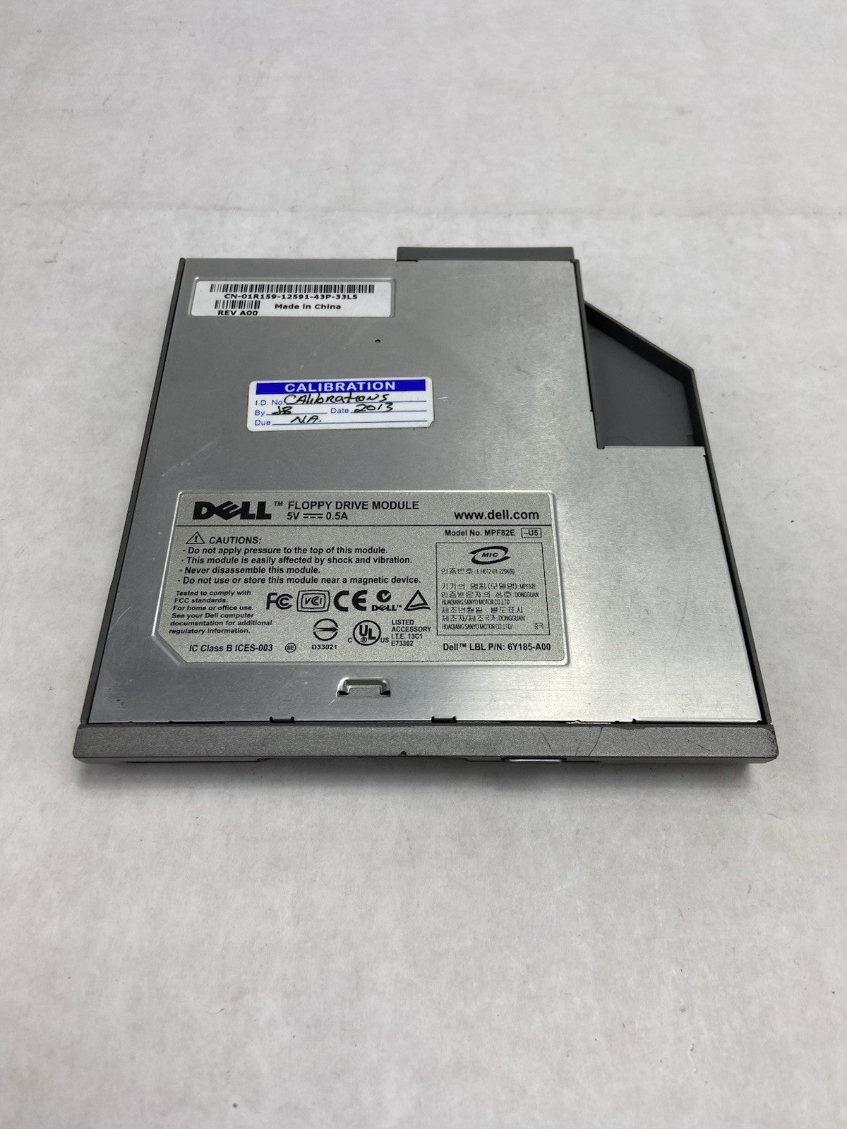 Dell 3.5" Floppy Drive Module Model 6Y185-A00