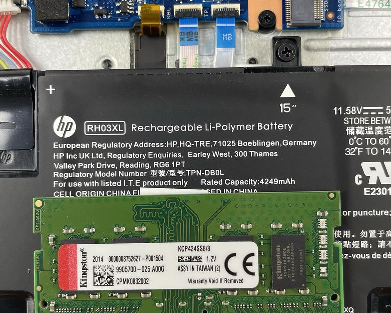 HP EliteBook 655 G9 15.6" AMD Ryzen 5 Pro 5675U 2.30 GHz 8 GB RAM No SSD/OS/AC