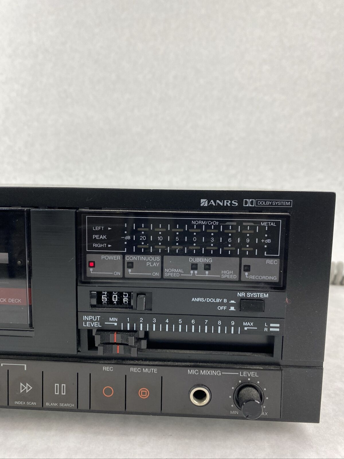 JVC KD-W55J Stereo Double Cassette Tape Deck 20W Dubbing FOR PARTS or REPAIR