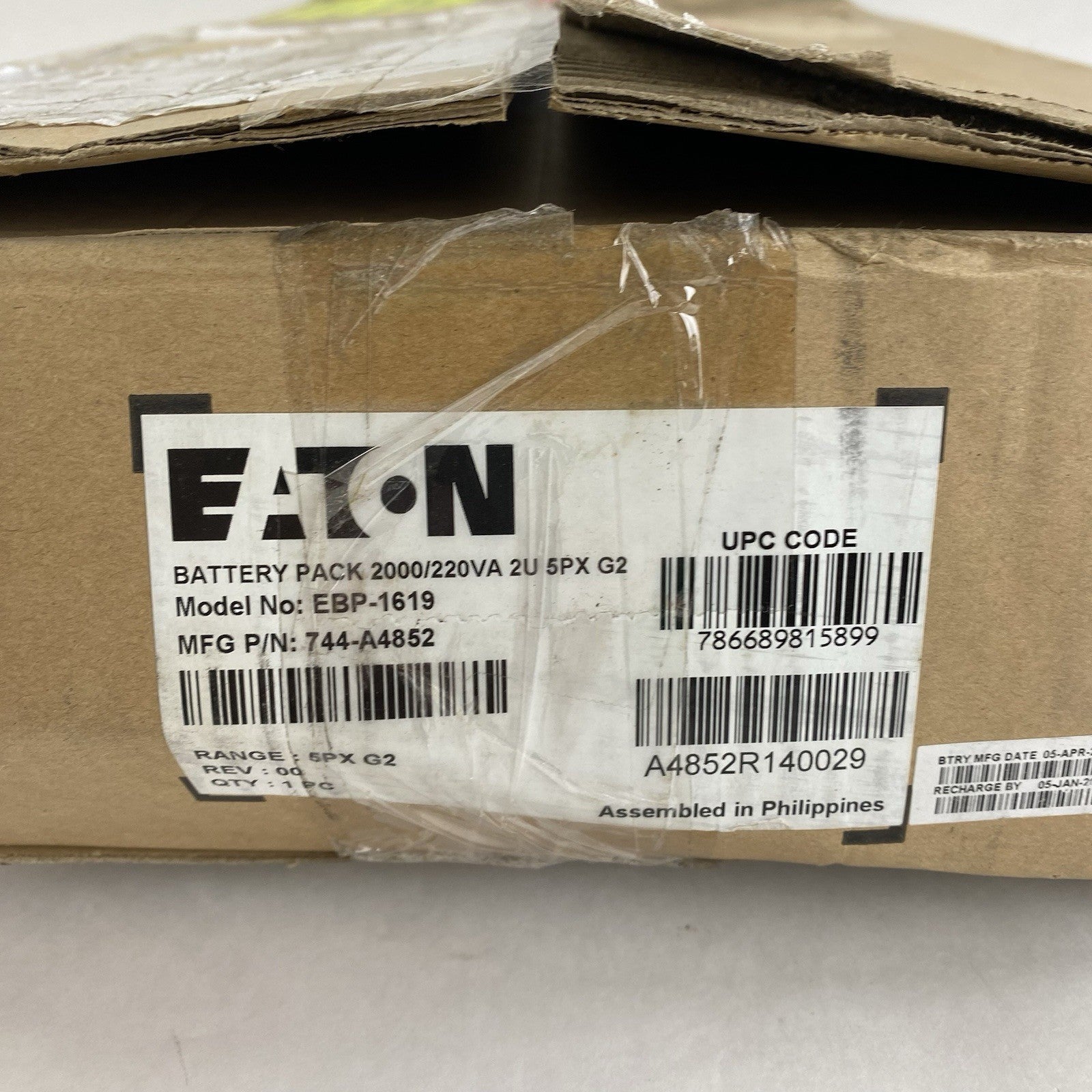 Eaton EBP-1619 Internal Replacement Battery Assembly2
