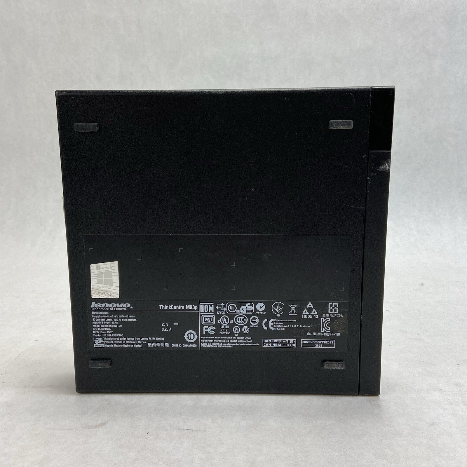 Lenovo ThinkCentre M93P Micro Intel Core i7-4785T 16GB RAM No HDDOSAC4