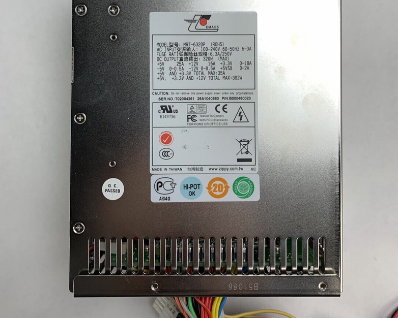 Emacs MRT-6320P 320W MiniRedundant Power Supply B000460023 Chassis Connect only