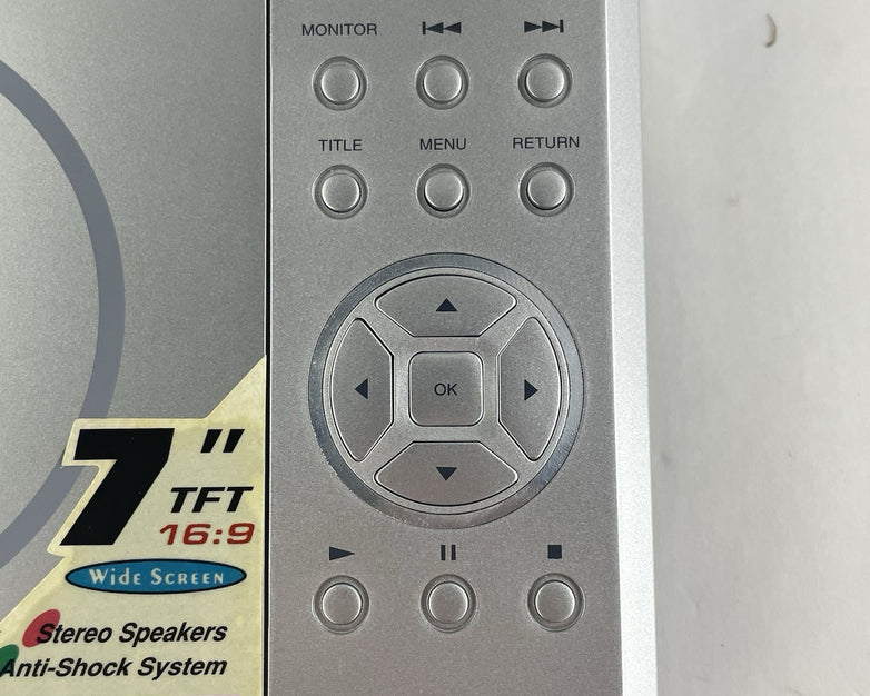 Initial IDM-1731 Portable DVD Player (7") Tested with AC Adapter