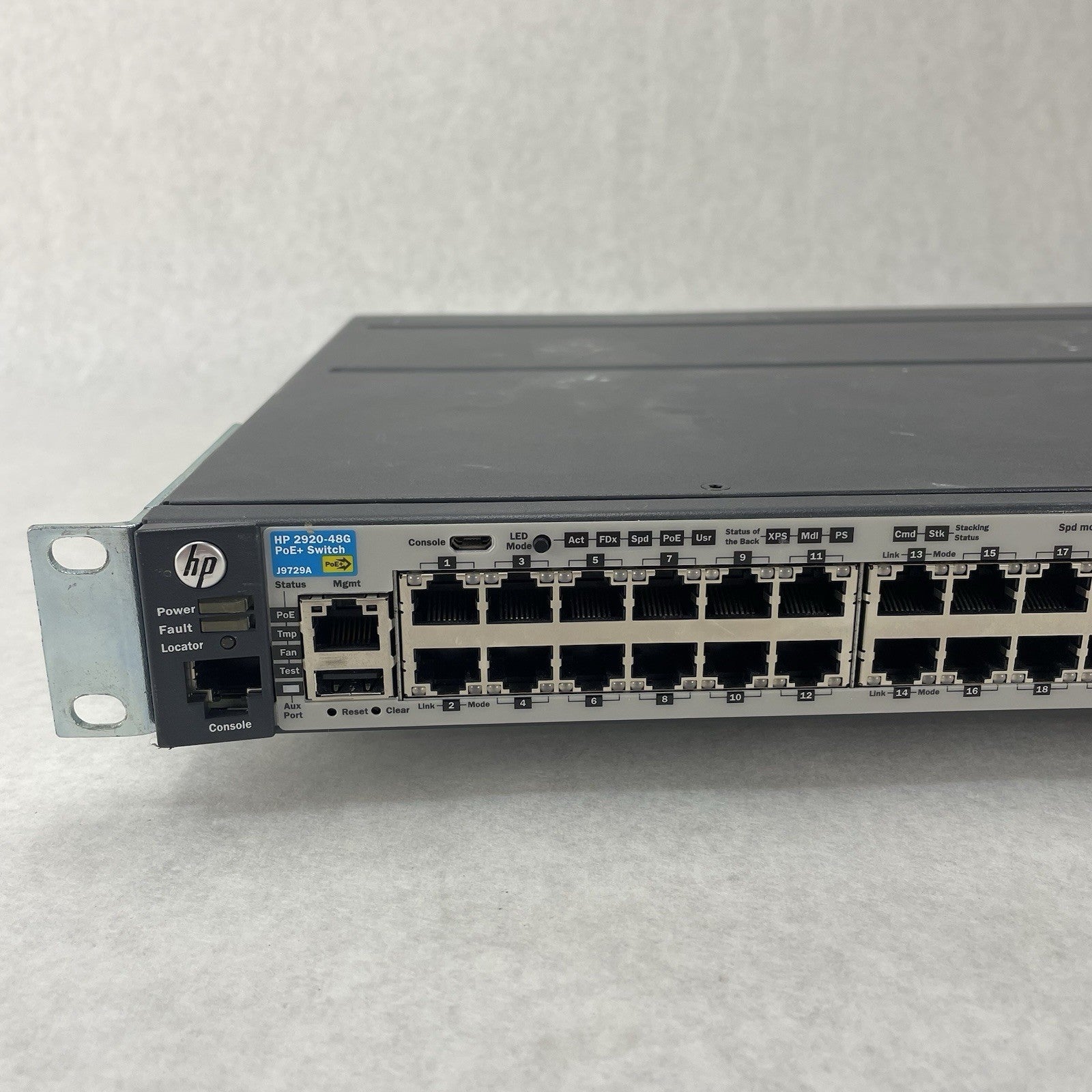 HP 2920-48G PoE+ J9729A 48-Port Gigabit Ethernet Switch No PS Tested & Reset2