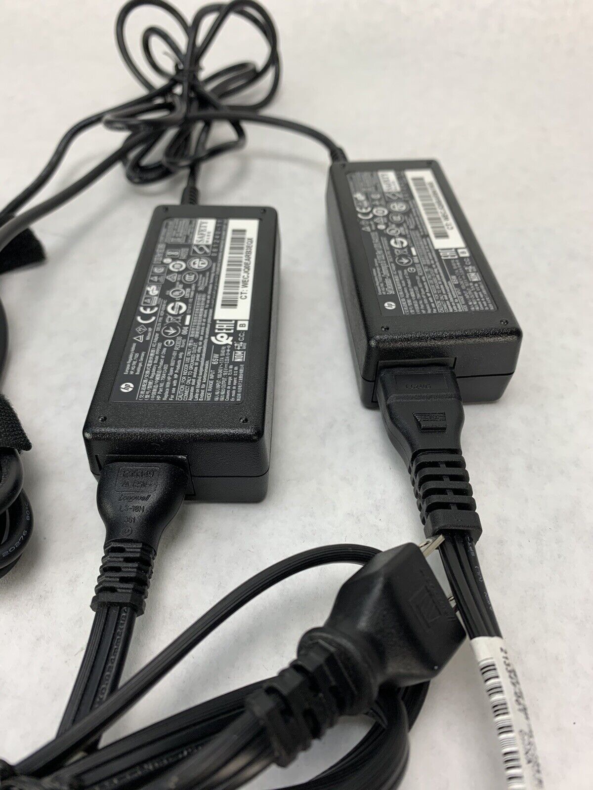 Lot 2 HP PPP009C Laptop Charger 19.5V Adapter 65W