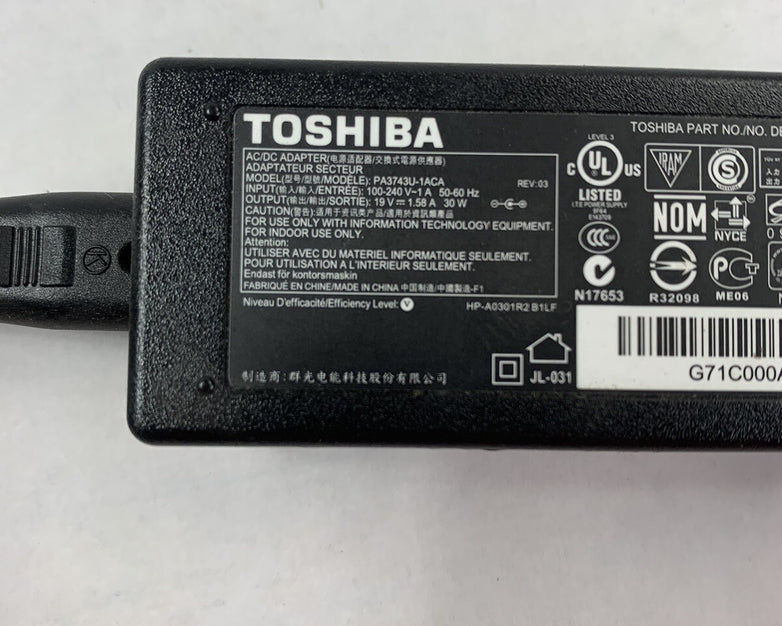 Lot of 24 Toshiba PA3743U-1ACA 30W 19V 1.58A AC Adapter
