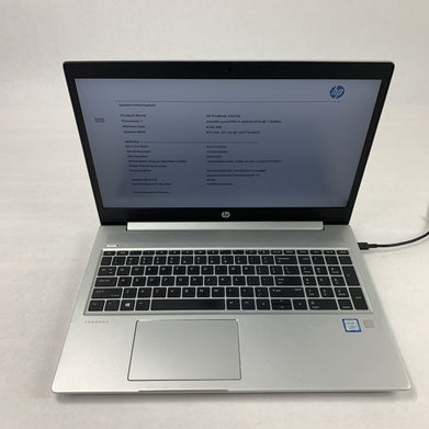 HP EliteBook 450 G6 15.6" Laptop i5-8265U 1.6 GHz 8 GB Ram No OS No HDD No AC