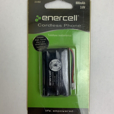 Enercell Cordless Phone Battery 800mAh 3.6 V Ni-MH 23-892 Radio Shack New
