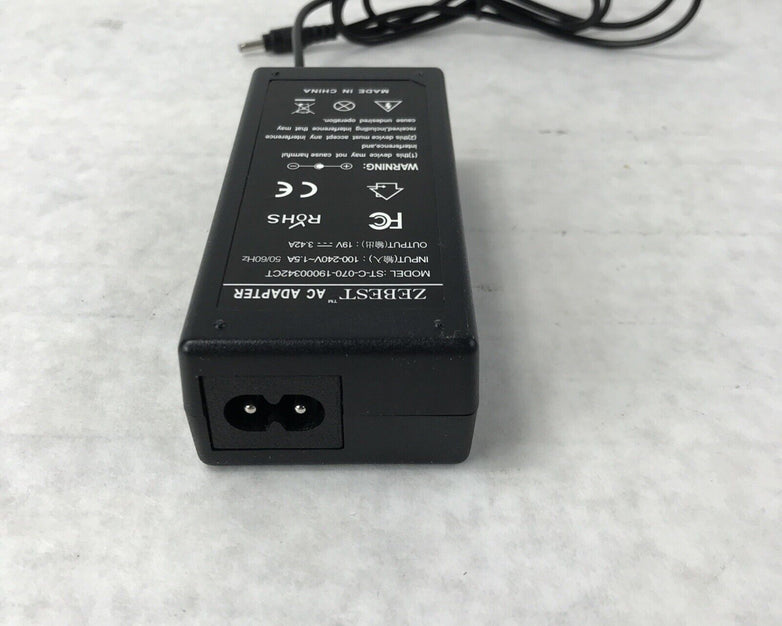 Zebest 65W AC Adapter for Acer ST-C-070-19000342CT Laptop Charger