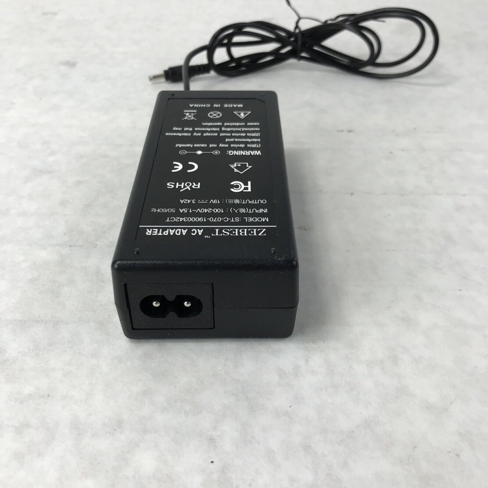 Zebest 65W AC Adapter for Acer ST-C-070-19000342CT Laptop Charger