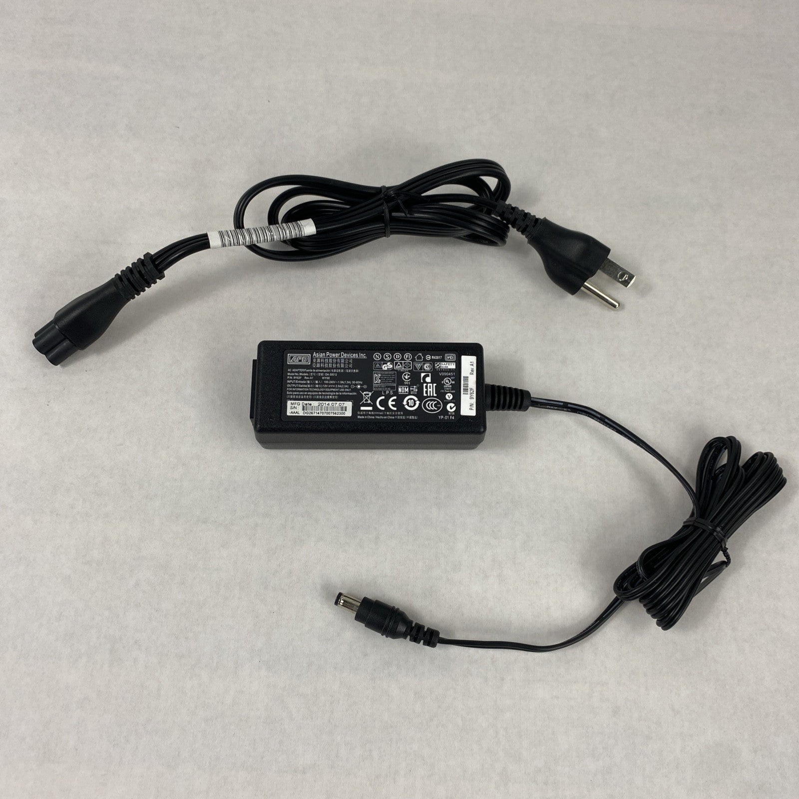 Asian Power Devices DA-30E12 30W 12V 2.5A Charger AC Adapter (Lot of 10)
