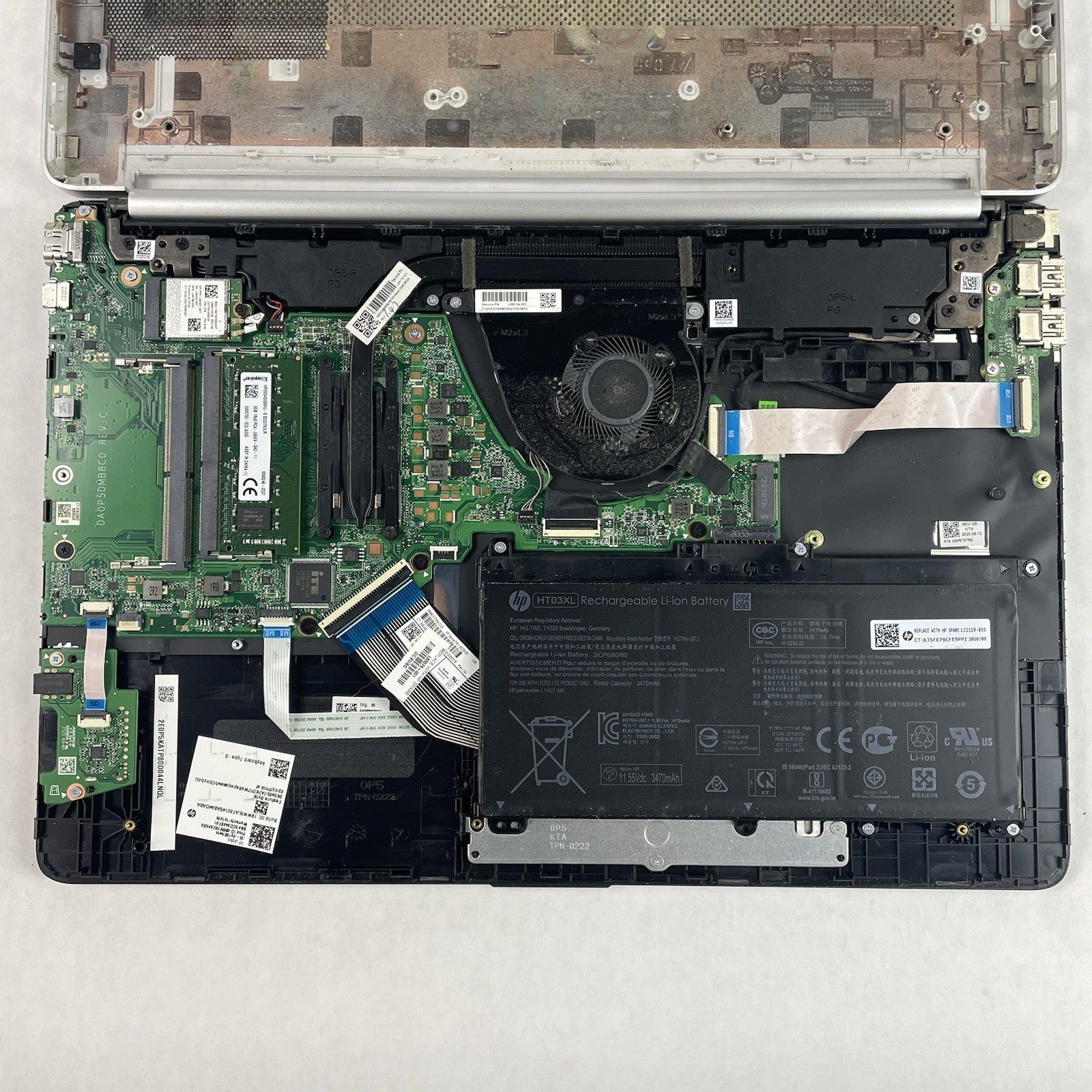 HP 15-dy1051WM 15.6" i5-1035G1 1.00 GHz 8 GB RAM No SSD/OS/AC - Bad Bottom20
