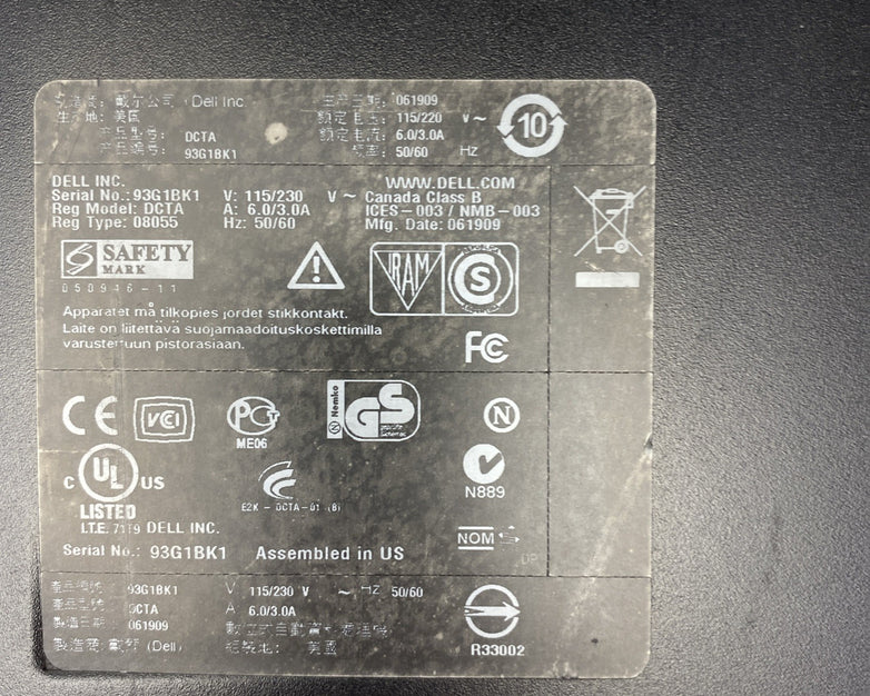 Dell Precision T3500 MT Intel 4 Core Xeon X5570 2.93GHz 8GB RAM No HDD OS READ