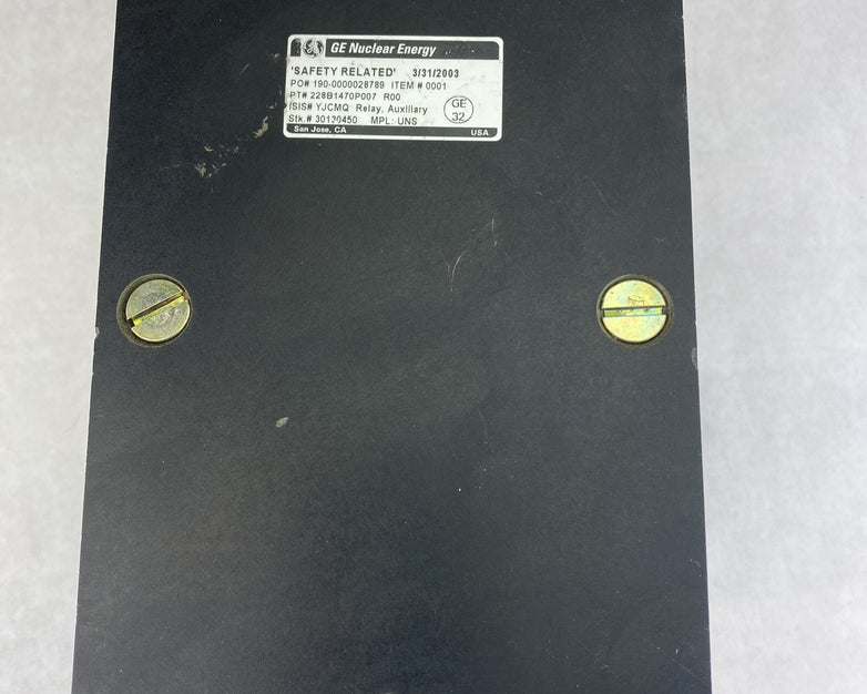 GE 12HFA151A1H Type HFA 5.5x6" 250V DC/CY Wall Mount Auxiliary Relay
