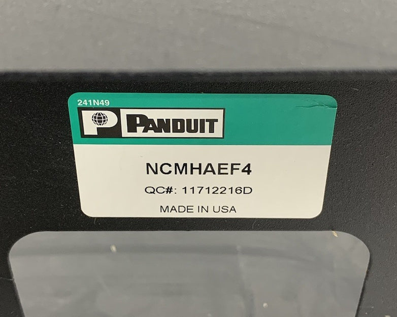 Panduit NCMHAEF4 4 RU Horizontal Cable Manager with Metal Cover