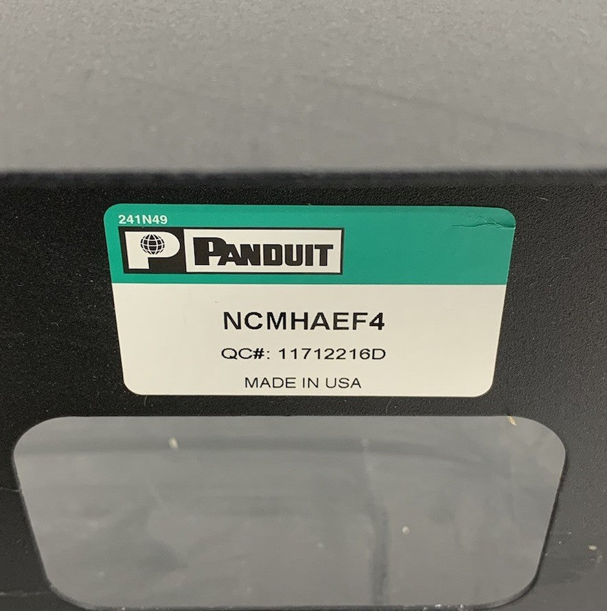 Panduit NCMHAEF4 4 RU Horizontal Cable Manager with Metal Cover