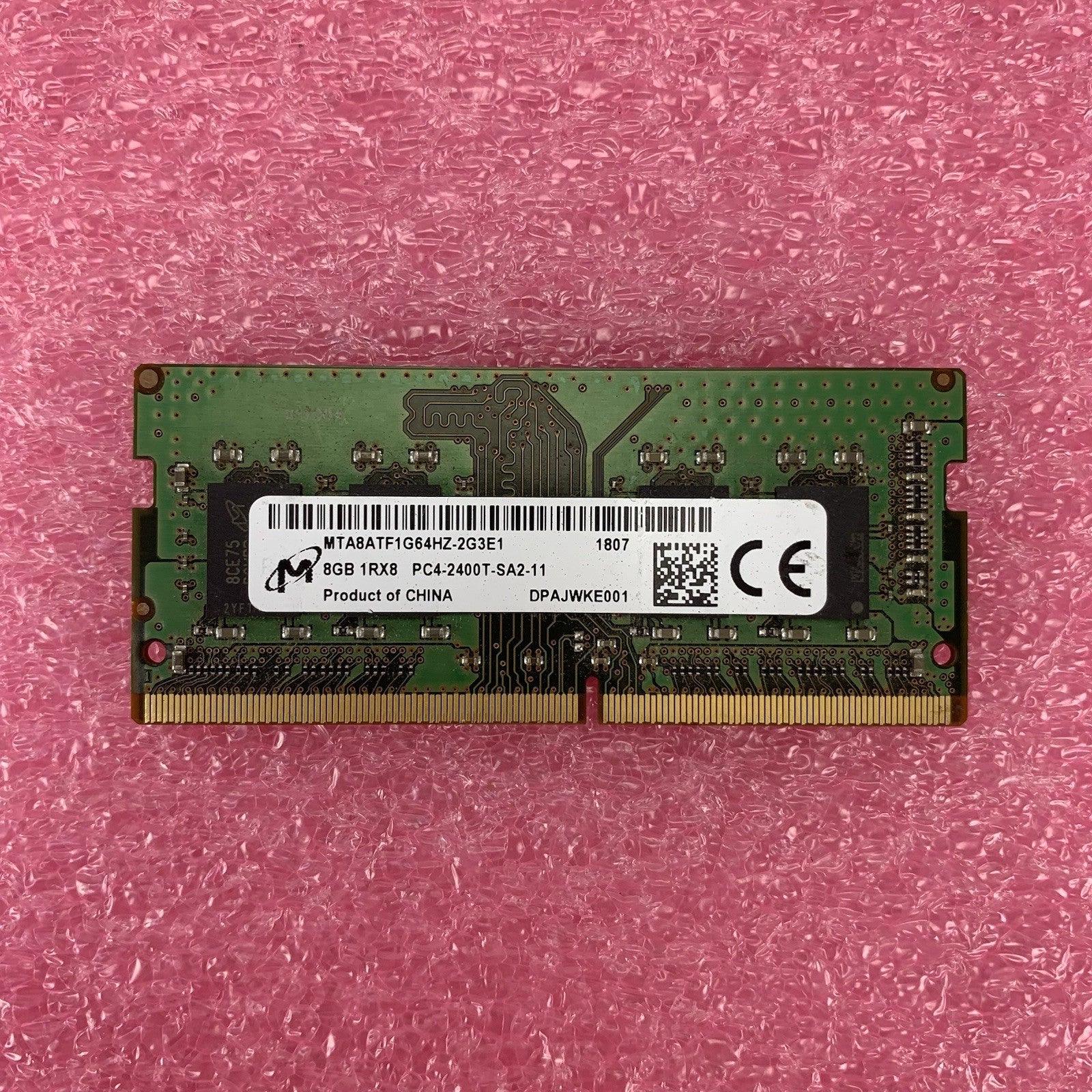 Micron MTA8ATF1G64HZ-2G3E1 PC4-2400T-SA2-11 8GB 1Rx8 Desktop Memory RAM5