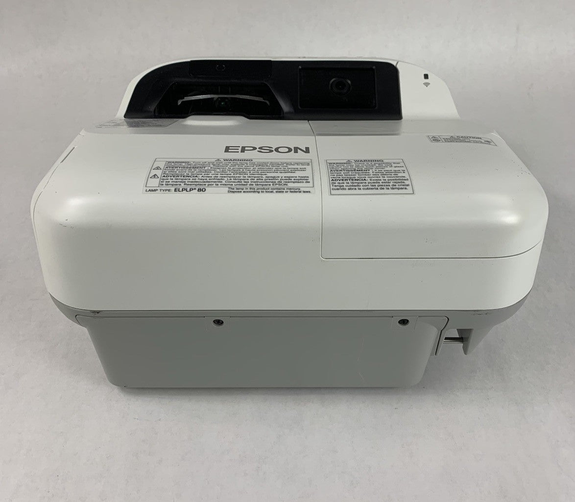 Epson H599A BrightLink 595Wi LCD Lamp Projector 2858 Lamp Hours No Remote1