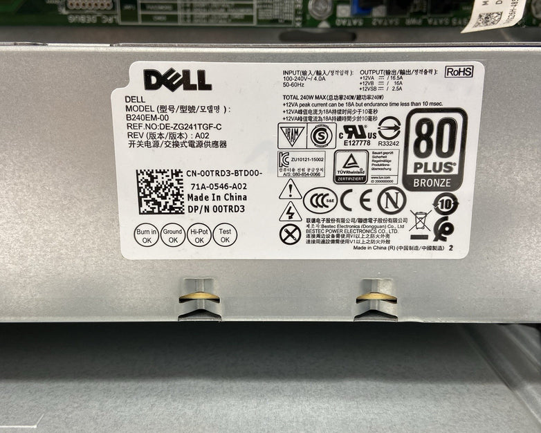 Dell Optiplex 7040 MT Intel Core i7-6700 3.4GHz No RAMHDDOS