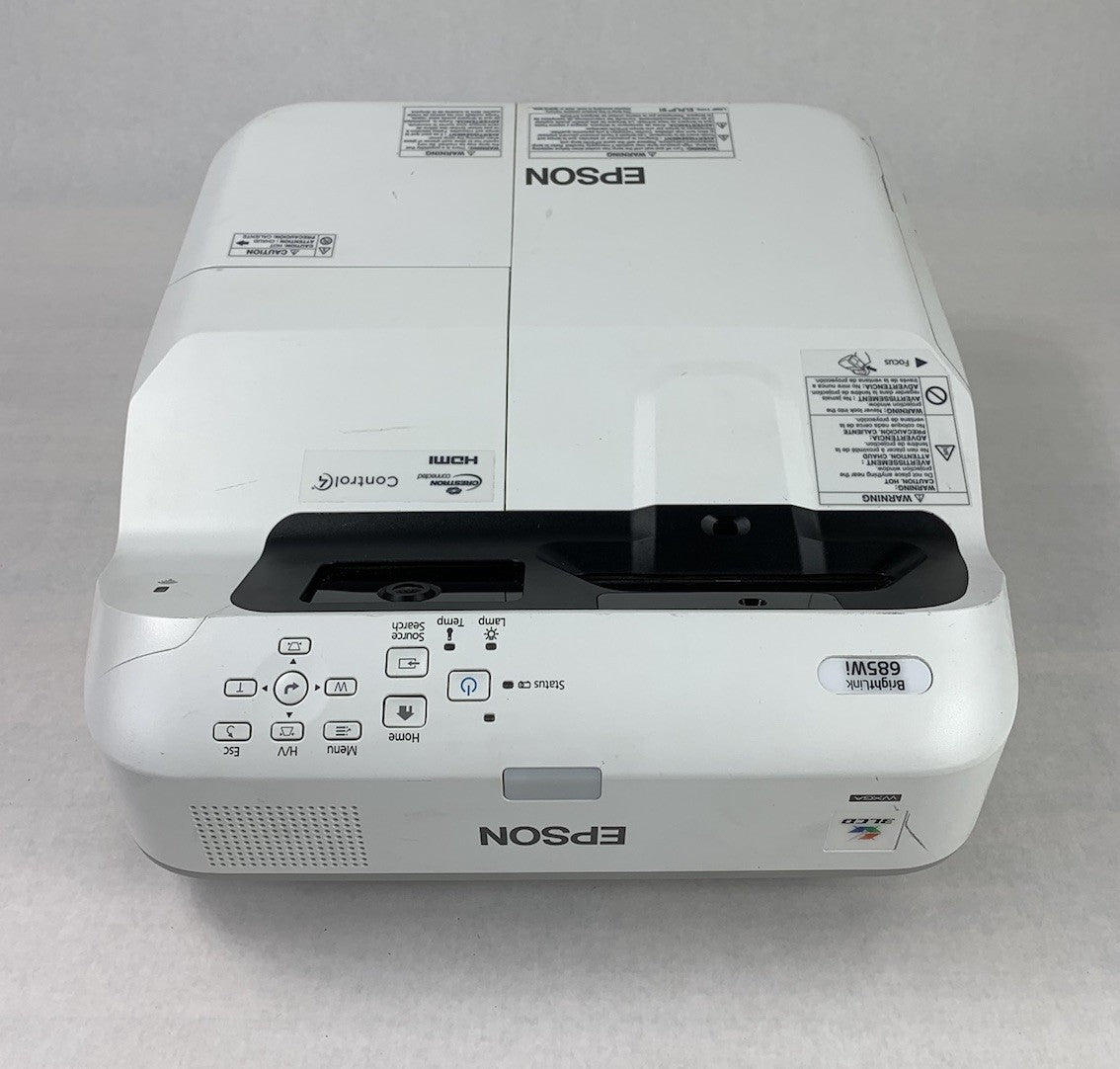 Epson H741A BrightLink 685Wi LCD Projector 5190 Lamp Hours