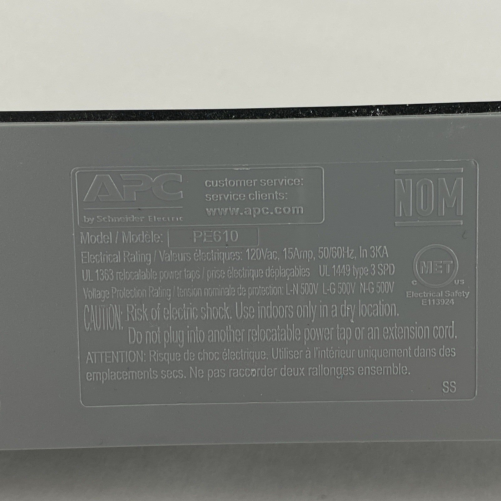APC PE610 6 Outlets Power Strip 6ft Extension Tested Lot of 46