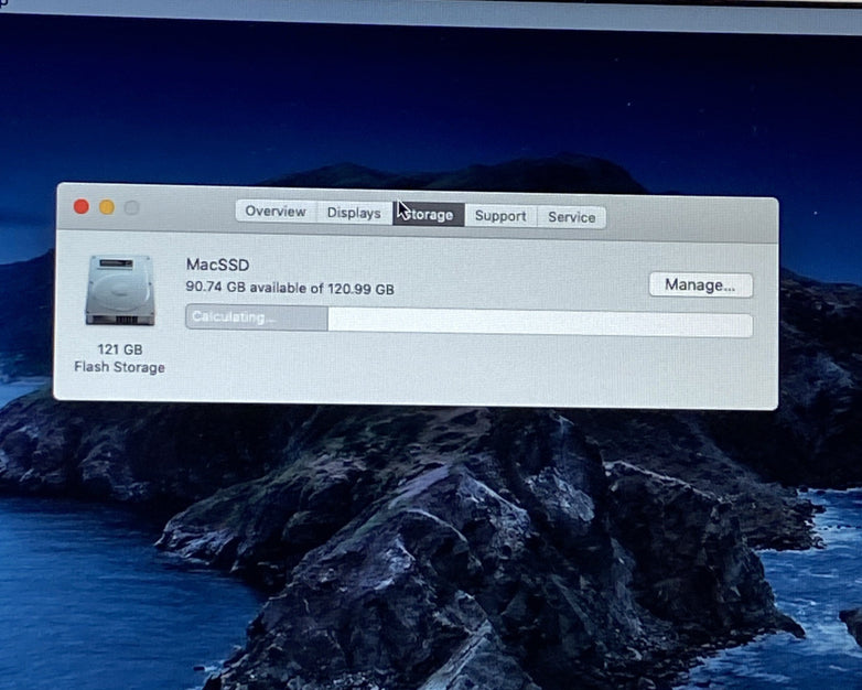 Apple MacBook Air A1466 2012 13" 1.8GHz i5 8GB RAM 120GB SSD os10.15.7 554Cycles