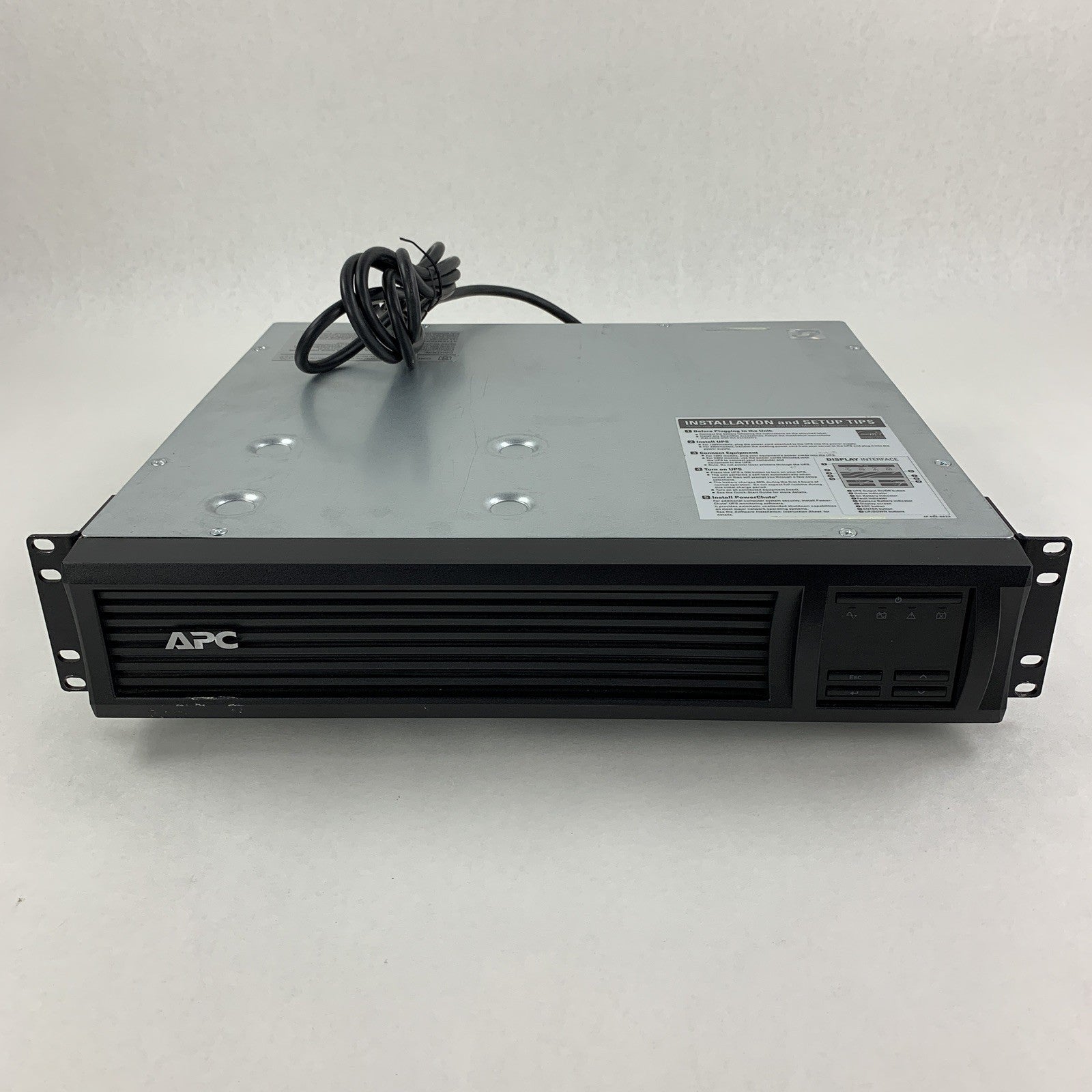 APC SMT750RM2U Line Interactive Rackmount Smart-UPS  No Battery Tested