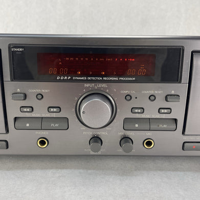 Vintage JVC TD-W317 Double Dual Cassette Deck For Parts