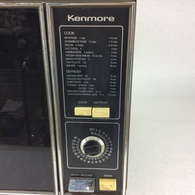 Vintage 1979 Kenmore Sears Microwave Wood Grain Model 564.9938010
