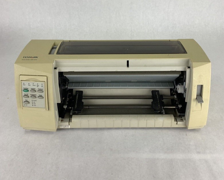 Lexmark 2400 Series 2480-100 Dot Matrix Printer Bad Ports for Parts and Repair