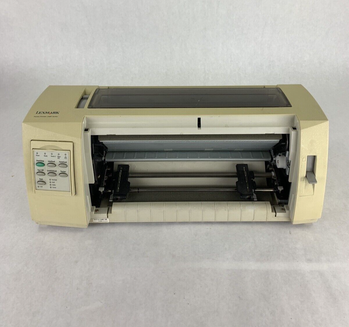 Lexmark 2400 Series 2480-100 Dot Matrix Printer Bad Ports for Parts and Repair