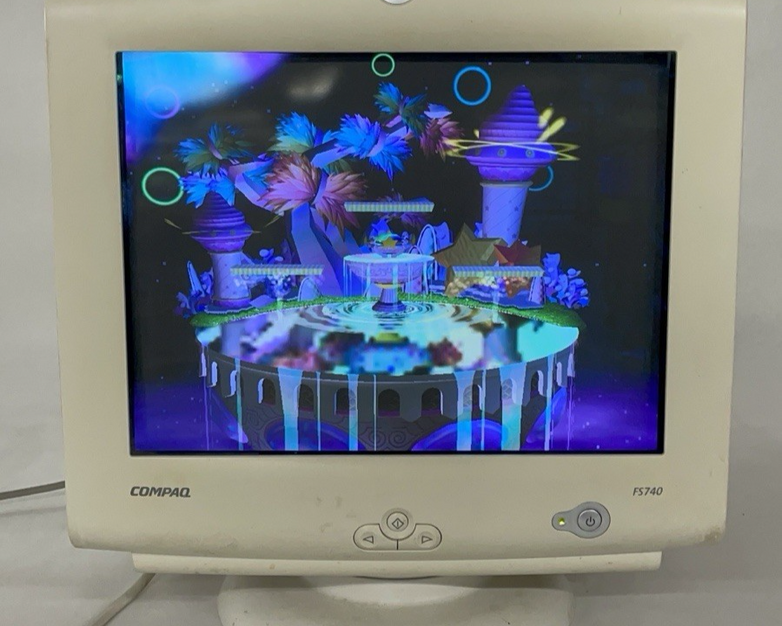 Compaq FS740 Vintage 2000 Retro Gaming 17" CRT Computer Monitor 1280x1024