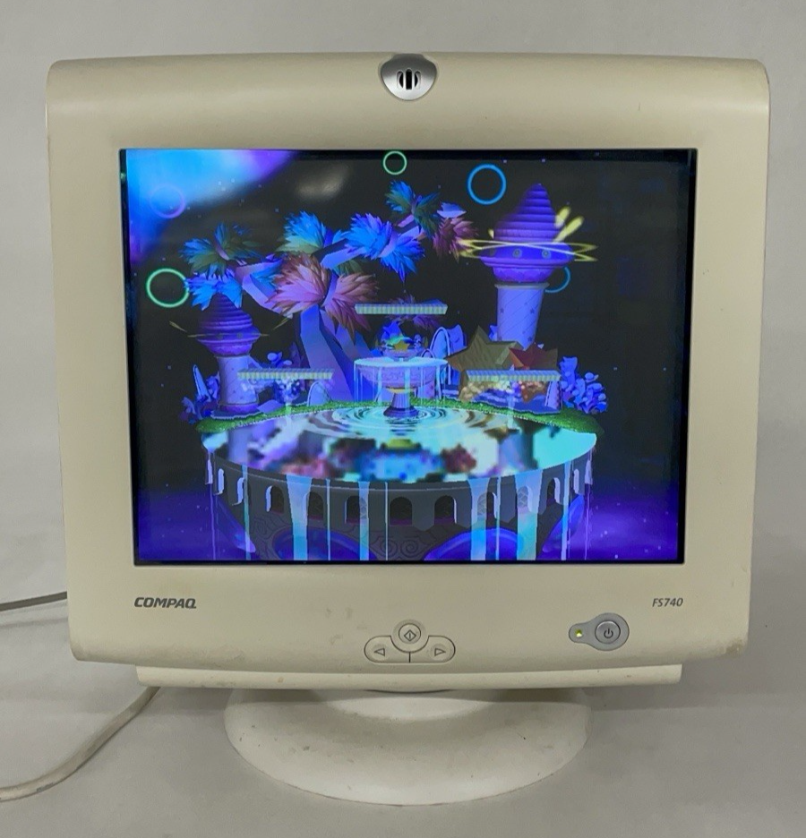 Compaq FS740 Vintage 2000 Retro Gaming 17" CRT Computer Monitor 1280x10241