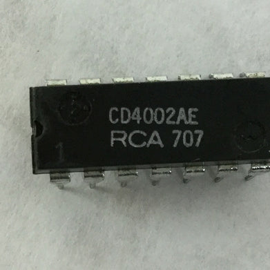 Genuine RCA CD4002AE Integrated Circuit  14 Pin Dip  Lot of 10