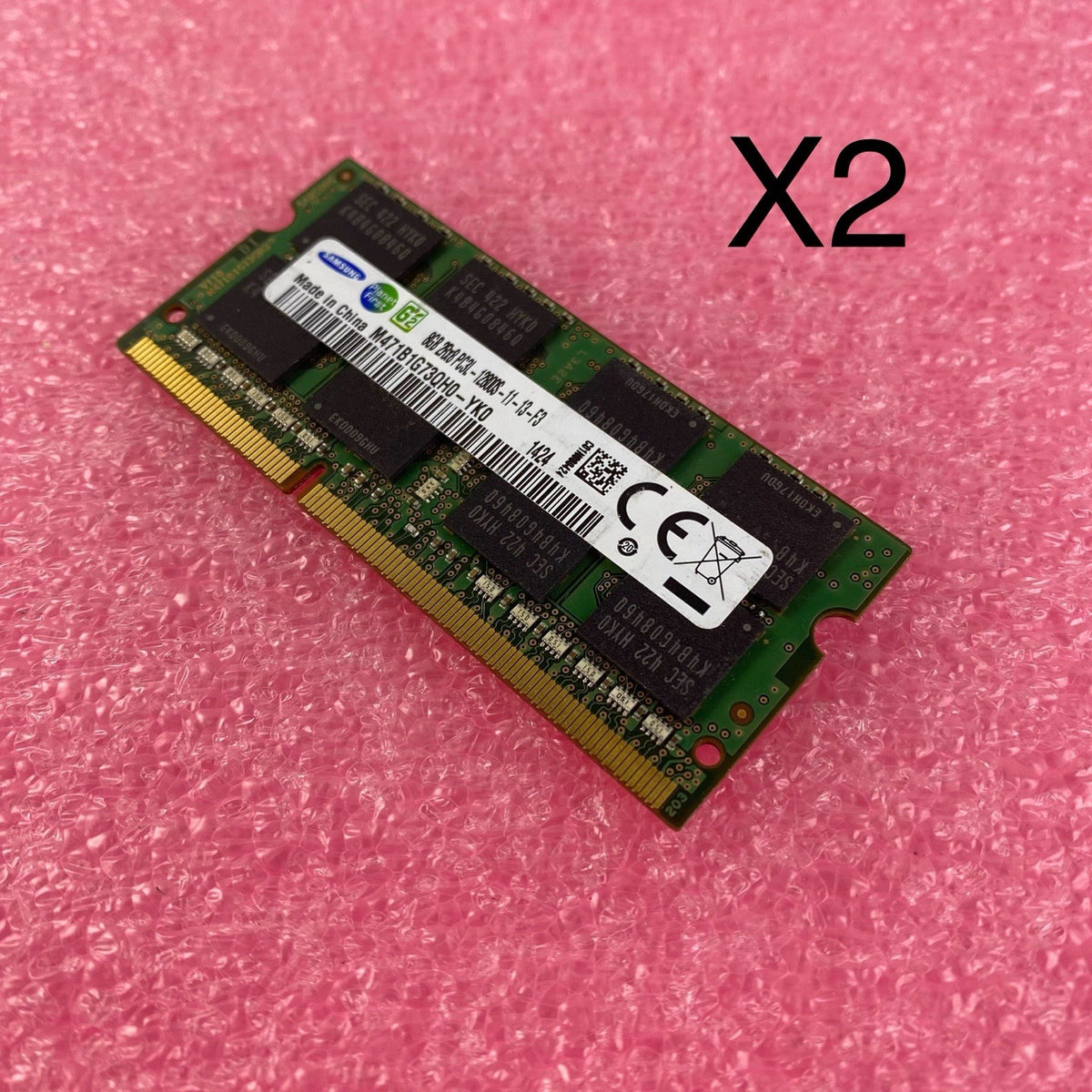 Samsung 8GB PC3L-12800S Laptop Memory Ram M471B1G73QH0-YK0 - Lot of 20