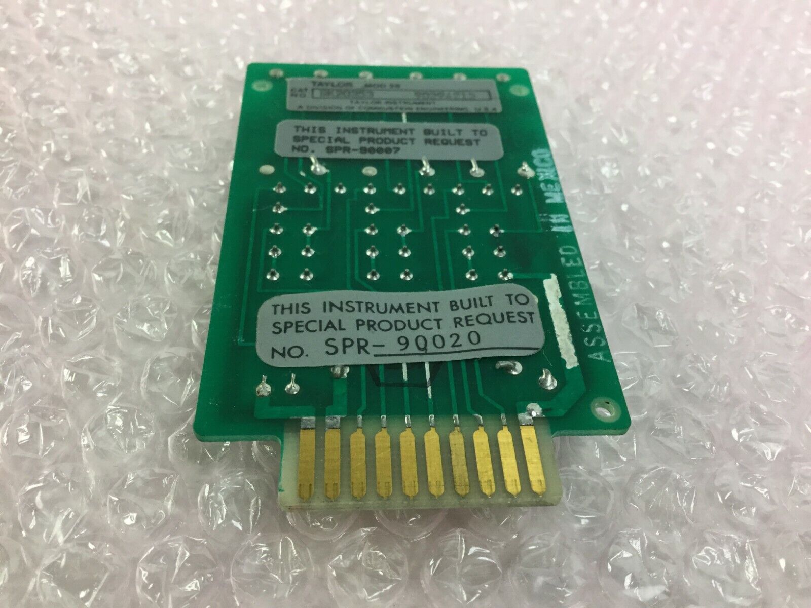 Taylor  MOD 30 SK20353  REV AB MS4112  SPR-90007 SPR-90020