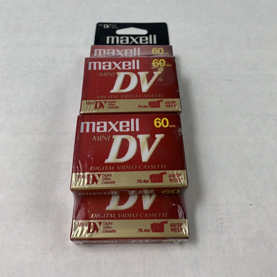5-Pack Maxwell DVM60SE Digital Video Cassette