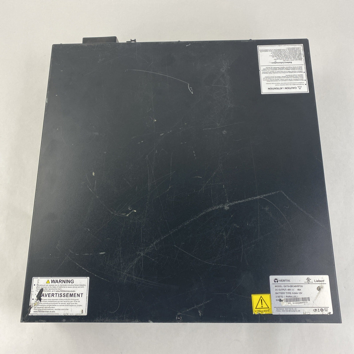 Vertiv Liebert GXT5-EBC48VRT2U GXT5 Tested No Batteries - No Rack Ears No Bezel4