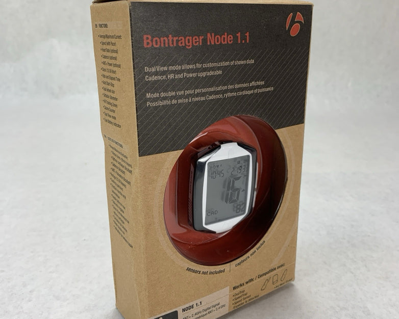 Bontrager Node 1.1 425305 Wireless ANT Plus 2.4GHz Digital Bicycle Computer