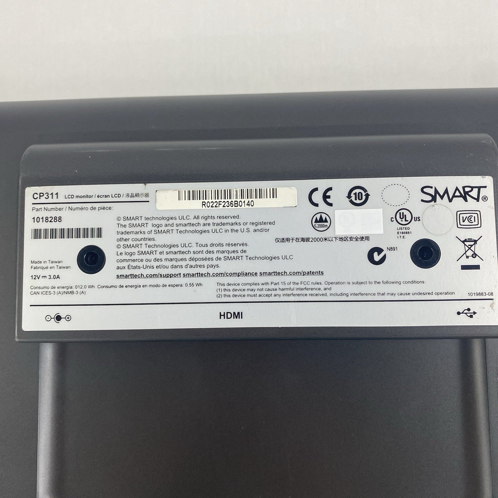 Smart CP311 LCD Monitor 11.5" Power Tested6