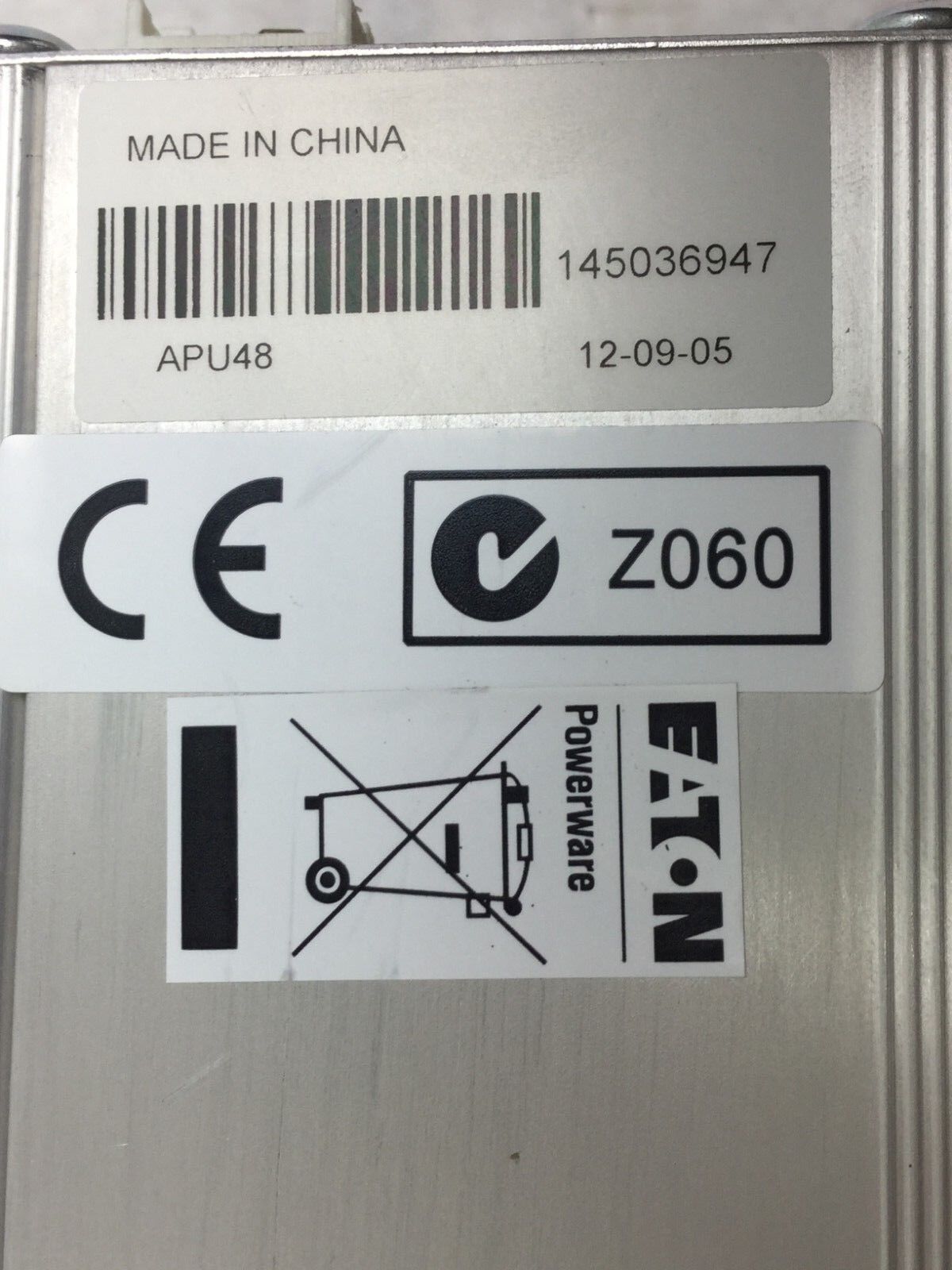 EATON Powerware  APU48  110/240V  10/5A  50/60Hz  Untested