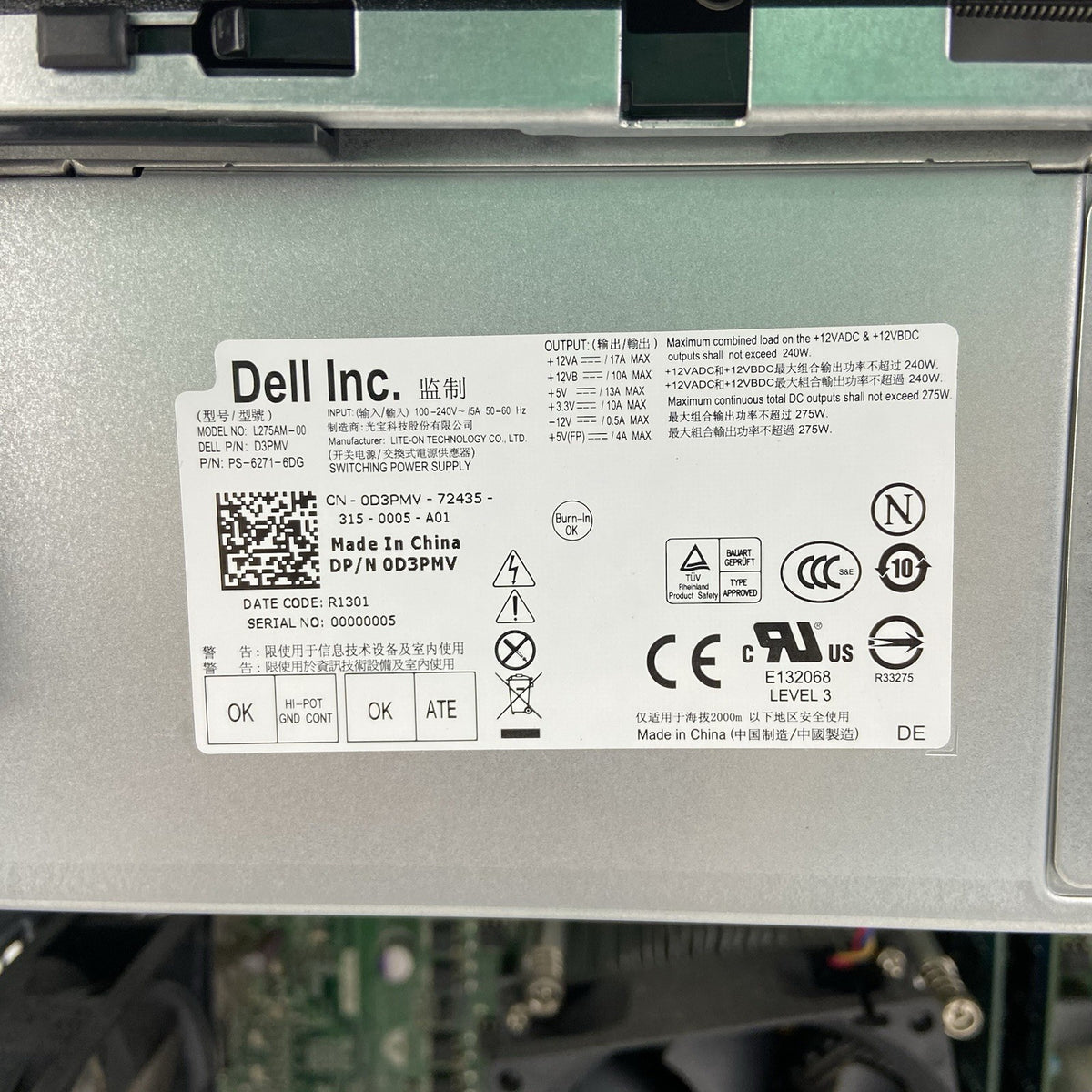 Dell Optipelx 3010 MT Intel Core i5-3470 3.2GHz 8GB RAM No HDD No OS9