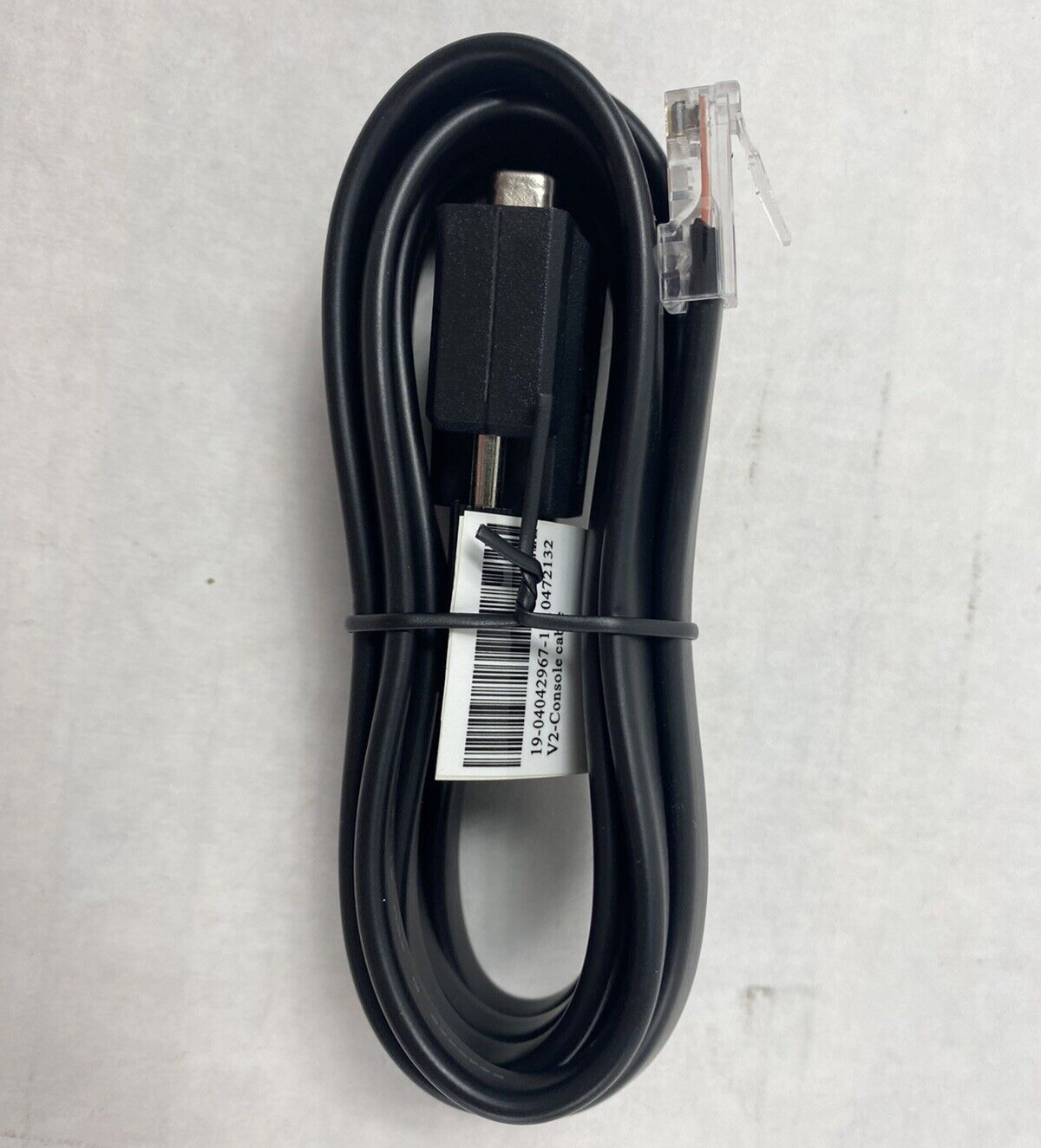 Lot of 5 Dell 0C206M Cat5 RJ-45 To Serial DB-9 Female Switch Console Cable
