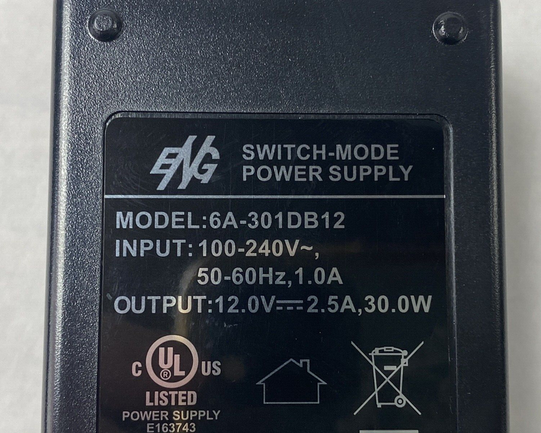 Lot of 3 ENG 6A-301DB12 12V 2.5A 30W Switch-Mode Power Supply