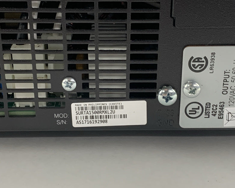 APC SURTA1500RMXL2U 1500VA 1050W BackUp UPS Tested No Batteries