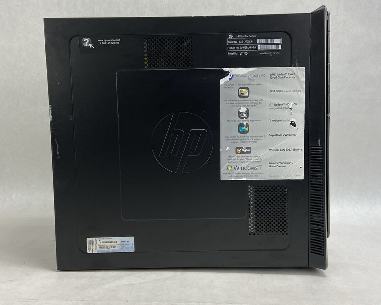 HP Pavilion P7-1054 MT AMD Athlon 2 x4 645 3.1GHz 2GB RAM No HDD No OS
