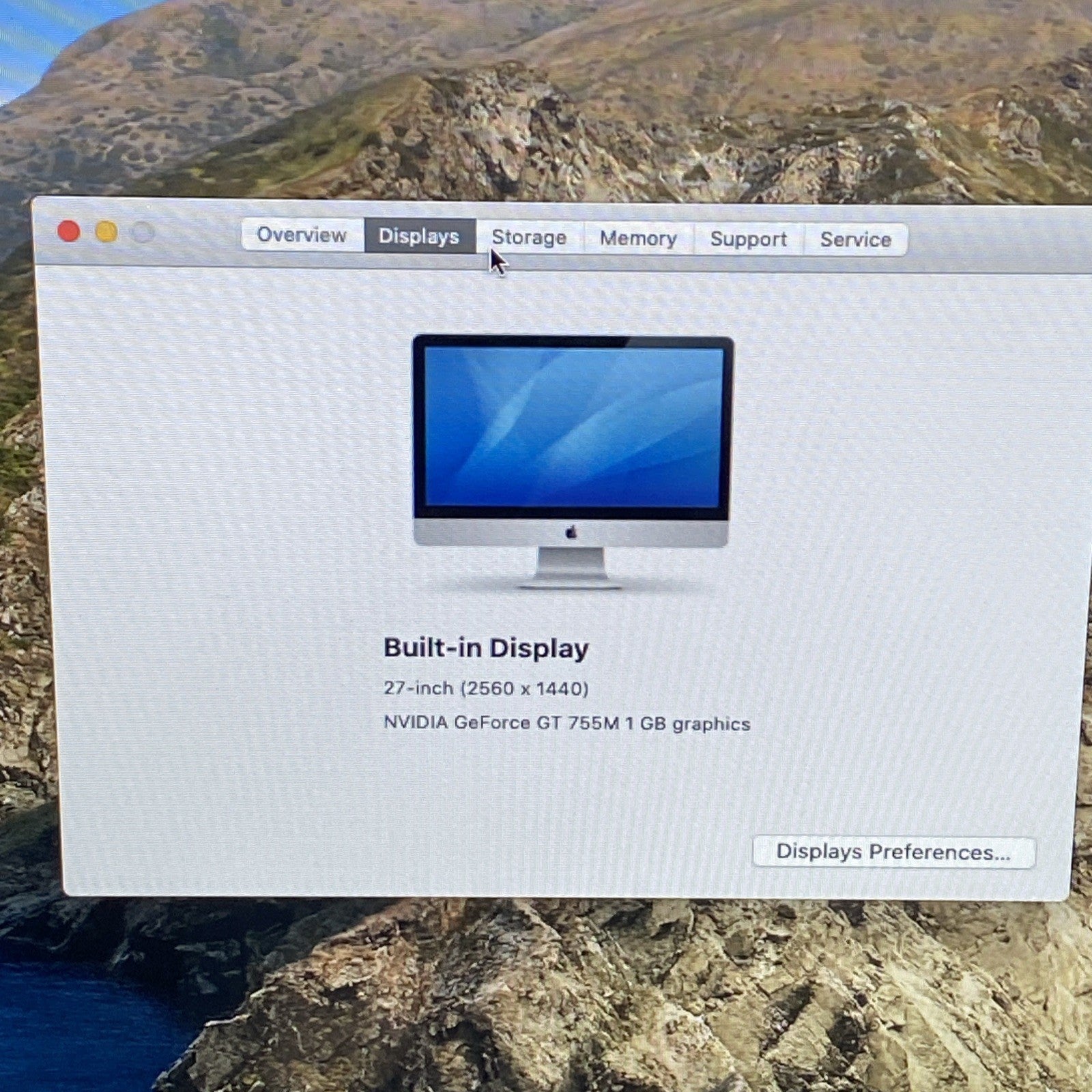 Apple A1419 iMac 2013 27" 3.2GHz i5 16GB RAM 500GB SSD os10.15.82