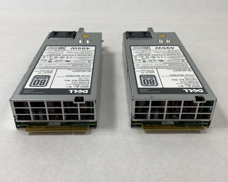 Lot of 2 Dell N24MJ D495E-S0 80 Plus Platinum 495W Power Supply