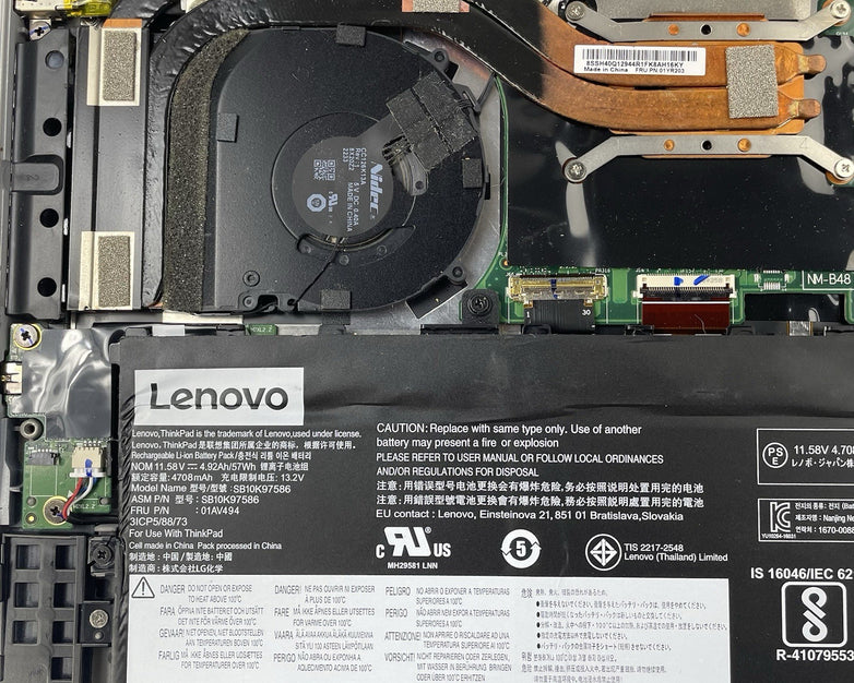 Lenovo ThinkPad X1 Carbon G6 14" i7-8650U 1.90 GHz 16 GB RAM No SSD/OS/AC